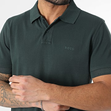 BOSS - Polo Prime de manga corta 50507813 Verde oscuro