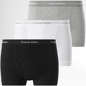 Calvin Klein - Lot De 3 Boxers NB4002A Noir Gris Chiné Blanc