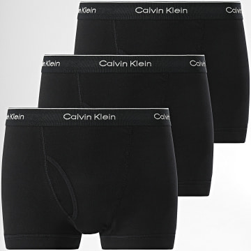 Calvin Klein - Juego de 3 calzoncillos bóxer NB4003A Negro
