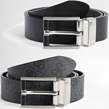 Guess - Ceinture Réversible BMNULO-P5135 Noir Gris Anthracite