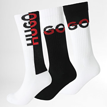 HUGO - Lot De 3 Paires De Chaussettes 50531467 Noir Blanc
