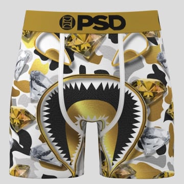 PSD - Boxer 424180155 Blanc Noir Jaune
