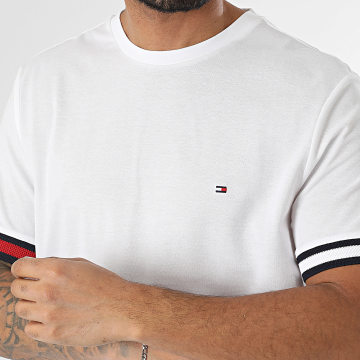 Tommy Hilfiger - Tee Shirt Global Stripe Flag 8078 Blanc
