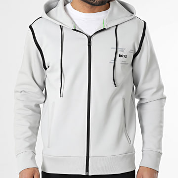 BOSS - Sweat Zippé Capuche Saggy Tape 50530020 Gris