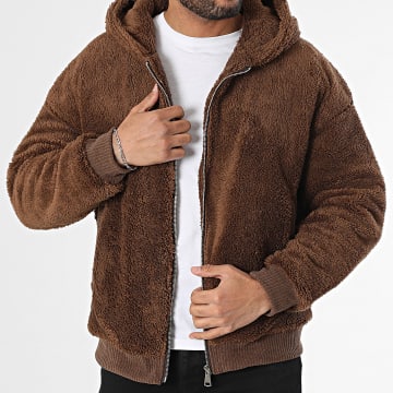 Uniplay - Veste Zippée Capuche Marron