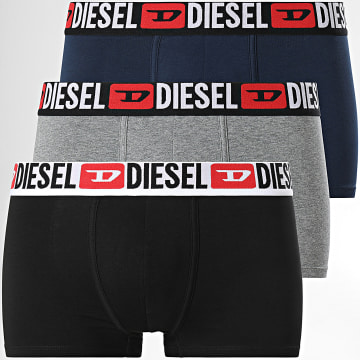 Diesel - Lot De 3 Boxers Damien 00ST3V Noir Bleu Marine Gris