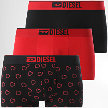 Diesel - Lot De 3 Boxers Damien A17805-0KNCD Rouge Noir