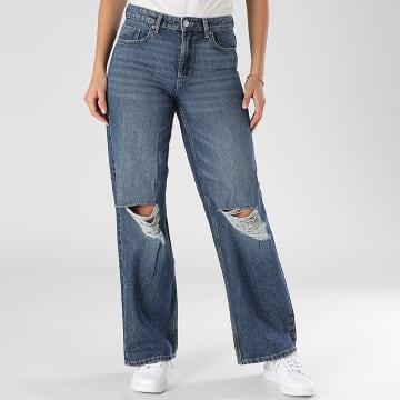 Only - Vaqueros Baggy Mujer Carla Denim Azul