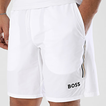 BOSS - Short Jogging A Bandes Score 50540307 Blanc