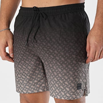 BOSS - Short De Bain Vale 50534343 Noir Beige Dégradé