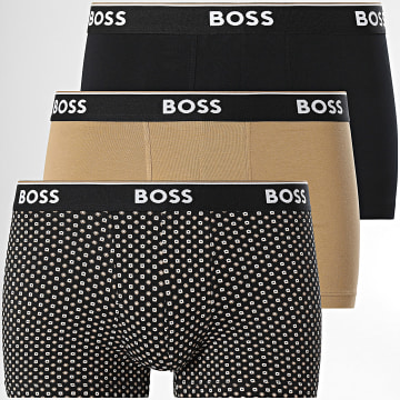 BOSS - Lot De 3 Boxers 50531701 Noir Beige