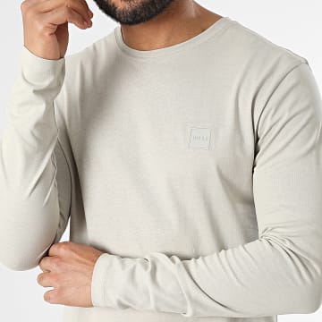BOSS - Tee Shirt Manches Longues Tacks 50512111 Beige