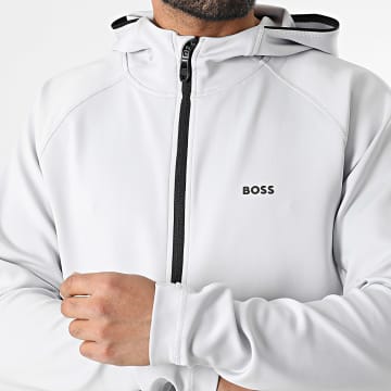 BOSS - Veste Zippée Capuche Sicon Active 50531224 Gris Clair