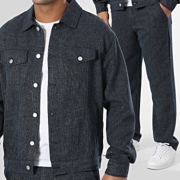 Frilivin - Ensemble Veste Et Pantalon Bleu Marine