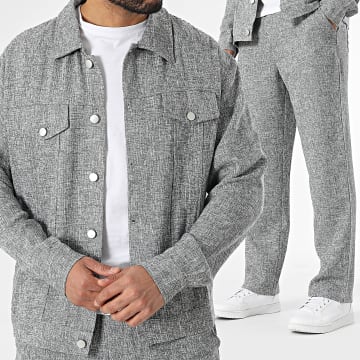 Classic Series - Ensemble Veste Et Pantalon Gris Chiné