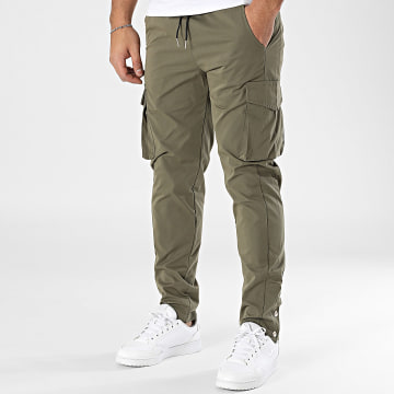 Frilivin - Pantalon Cargo Vert Kaki
