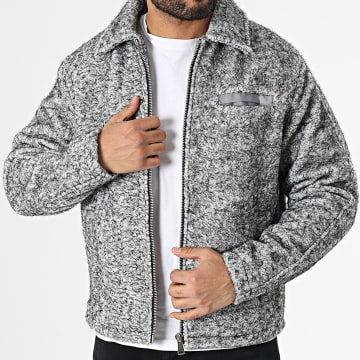 Frilivin - Chaqueta con cremallera gris