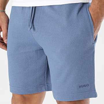 HUGO - Short Jogging Waffle Austin 50532023 Bleu Clair