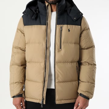 Polo Ralph Lauren - Doudoune Capuche Original Player Beige Noir