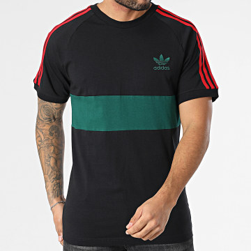 Adidas Originals - Tee Shirt Panel JP1272 Noir Vert Rouge