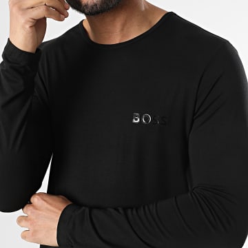 BOSS - Tee Shirt Manches Longues RN Thermal 50483596 Noir