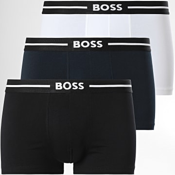 BOSS - Lot De 3 Boxers 50510687 Noir Bleu Marine Blanc
