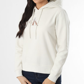 Calvin Klein - Sweat Capuche Femme 4721 Beige