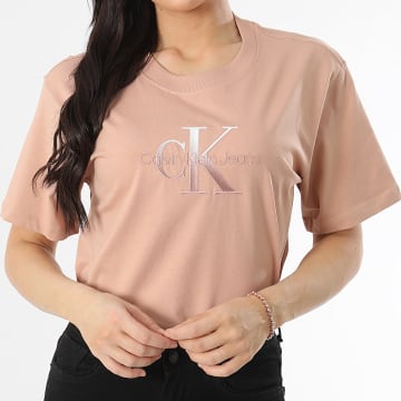 Calvin Klein - Camiseta de mujer 4798 Salmon Oversize Large
