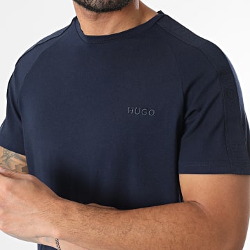 HUGO - Tee Shirt Tonal Logo 50520480 Bleu Marine