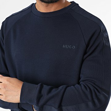 HUGO - Sweat Crewneck Tonal Logo 50520494 Bleu Marine