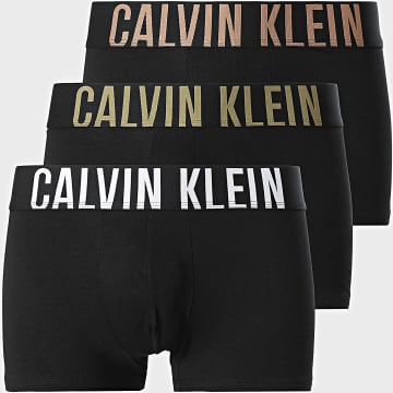 Calvin Klein - Juego de 3 calzoncillos negros NB3608A