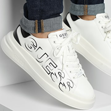 Guess - Scarpe da ginnastica FMPELBSUE12 Bianco Nero