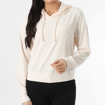 Guess - Sweat Capuche Femme V5RQ21-KCLG2 Beige Doré