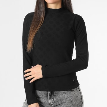 Guess - Tee Shirt Manches Longues Femme V5RI03-KCLG2 Noir