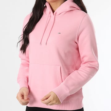 Tommy Jeans - Sweat Capuche Regular Femme Flag 9958 Rose