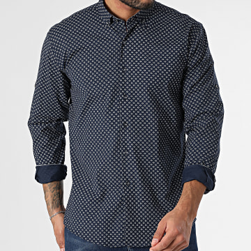 Armita - Chemise Manches Longues Bleu Marine