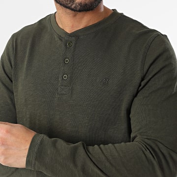 Blend - Tee Shirt Manches Longues 20717180 Vert Kaki