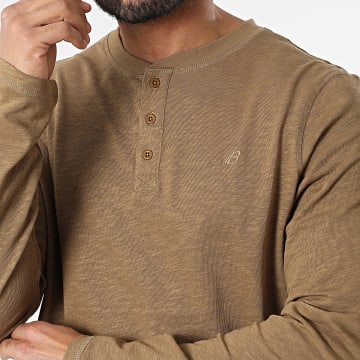 Blend - Tee Shirt Manches Longues 20717180 Beige Foncé
