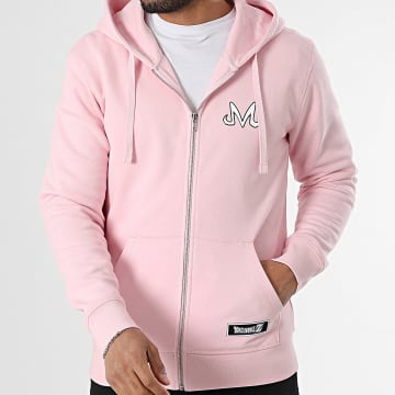 Dragon Ball Z - Sweat Zippé Capuche Badge Buu Rose