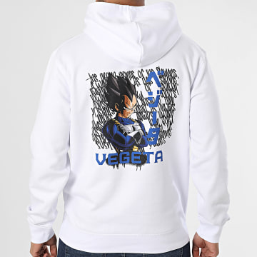 Dragon Ball Z - Graff Vegeta Back Hoody Bianco