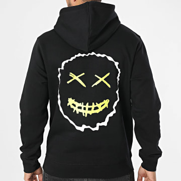Juss - Felpa con cappuccio Only Squad Nero Giallo Fluo