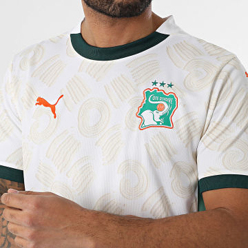 Puma - Maillot De Foot FIF Côte d'Ivoire Away Jersey Replica 777210 Blanc Beige
