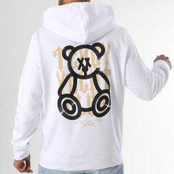 Teddy Yacht Club - Sweat Capuche Street Roll Beige Blanc