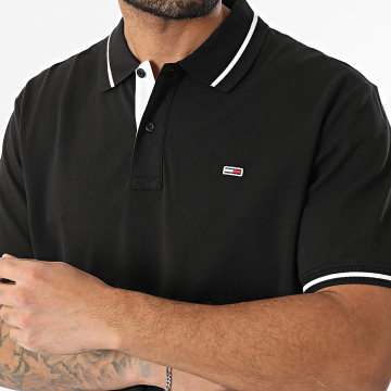 Tommy Jeans - Polo Manches Courtes Tipped 0745 Noir