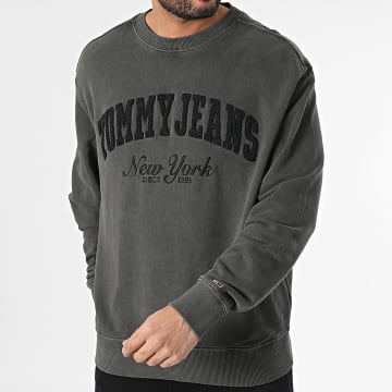 Tommy Jeans - Sweat Crewneck Vintage Varsity 0262 Gris Anthracite