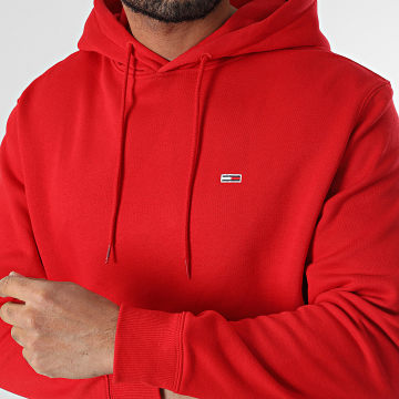 Tommy Jeans - Sweat Capuche Flag Fleece 0742 Rouge