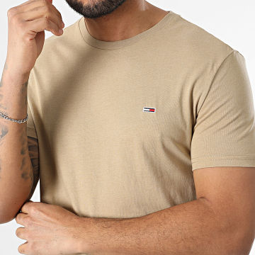 Tommy Jeans - Tee Shirt Slim Jaspe 2.0 0363 Beige