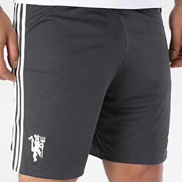 Adidas Originals - Short Jogging A Bandes Manchester United IY7807 Gris Anthracite