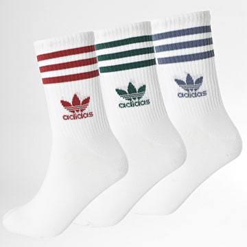 Adidas Originals - 3 Pares Calcetines JI9471 Blanco