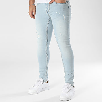Black Industry - Jeans skinny con lavaggio blu